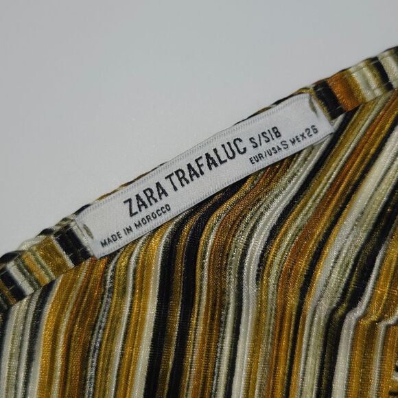 Zara Jumpsuit Jumper Womens Size Small  Space Dye Wide Leg  90s Retro Boho Chic - Picture 3 of 8